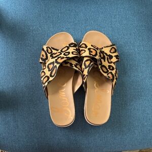 Sam Edelman Leopard Print Sandals